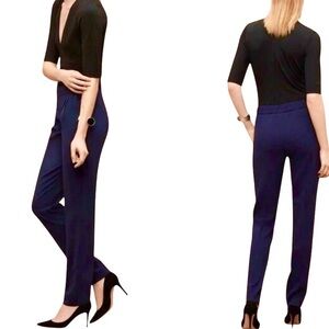 Babaton | Aritzia Conroy Navy Blue dress pants 30” inseam size 6 elastic waist